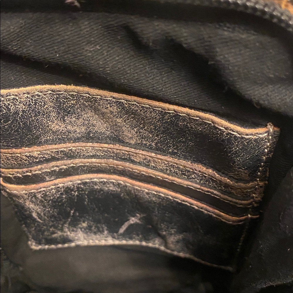 Bed Stu Alelike Blk Lux leather convertible crossbody purse w: adjustable strap - Picture 10 of 11